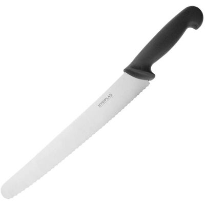 Cuchillo de repostería HYGIPLAS negro 250mm - Herramienta de cocina Cuchillo de repostería HYGIPLAS negro 250mm - Herramienta de cocina