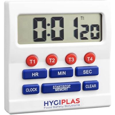 Timer a Grandi Numeri - Hygiplas - 80X80X25mm Cucina Timer a Grandi Numeri - Hygiplas - 80X80X25mm Cucina