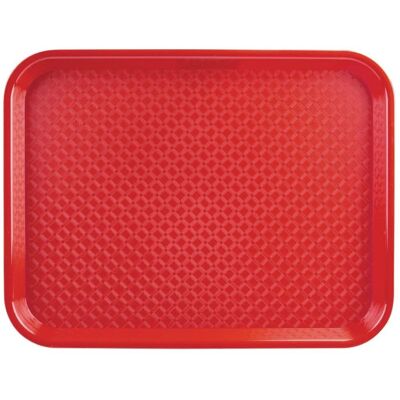 Plateau Fast Food Rouge Kristallon - Plateau Durable, Antidérapant, Facile à Nettoyer - Publicité Plateau Fast Food Rouge Kristallon - Plateau Durable, Antidérapant, Facile à Nettoyer - Publicité