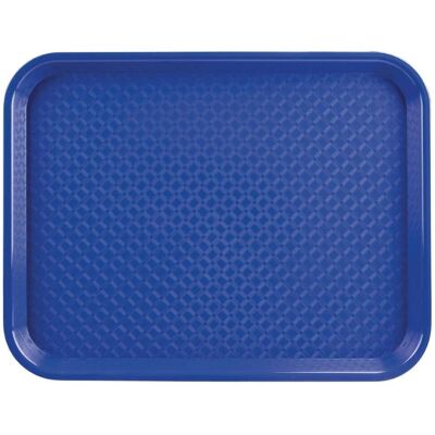 Plateau Restauration Rapide en Polypropylène Bleu Kristallon - Type de Produit - Publicité Plateau Restauration Rapide en Polypropylène Bleu Kristallon - Type de Produit - Publicité