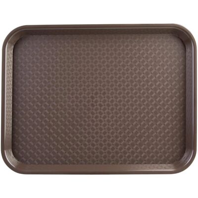 Plateau Fast Food Marron Kristallon - Polypropylène Durable Plateau Fast Food Marron Kristallon - Polypropylène Durable