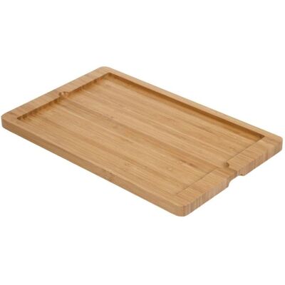 Plateau en bois Olympia pour plateau en ardoise - 330x210x15 mm Plateau en bois Olympia pour plateau en ardoise - 330x210x15 mm