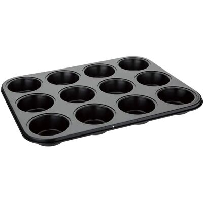 VOGUE Carbon Steel Muffin Tray - 12 Cupcakes - Baking Tray VOGUE Carbon Steel Muffin Tray - 12 Cupcakes - Baking Tray