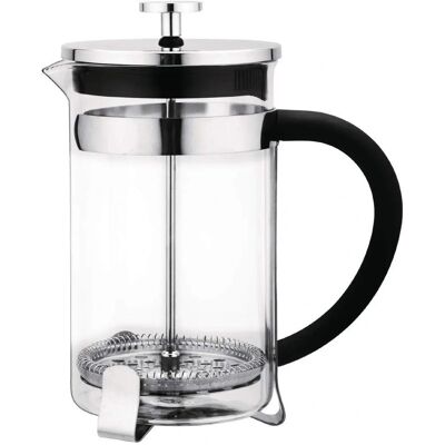 Cafetière à piston Olympia - Acier inoxydable et verre - 6 tasses - Publicité Cafetière à piston Olympia - Acier inoxydable et verre - 6 tasses - Publicité
