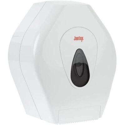 Jantex Toilettenpapierdispenser - Große Kapazität, Weiß - Toilettenpapierhalter Jantex Toilettenpapierdispenser - Große Kapazität, Weiß - Toilettenpapierhalter