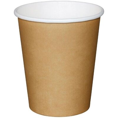 Fiesta Disposable Coffee Hot Cup 230ml - Brown - Pack of 50 Fiesta Disposable Coffee Hot Cup 230ml - Brown - Pack of 50
