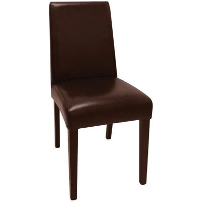 Chaises de salle à manger en similicuir marron foncé - Bolero - Publicité Chaises de salle à manger en similicuir marron foncé - Bolero - Publicité