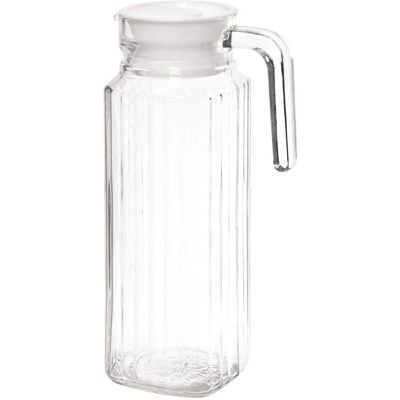 Pichet Olympia 1L - Verre, Rainuré, Pack de 6 - Publicité Pichet Olympia 1L - Verre, Rainuré, Pack de 6 - Publicité