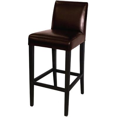 Sgabello Alto imbottito marrone scuro Bolero - Sgabello Sgabello Alto imbottito marrone scuro Bolero - Sgabello