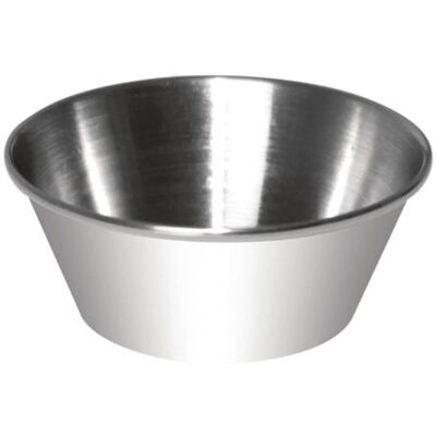 Olympia Stainless Steel Sauce Pots - 45ml - Pack of 12 Olympia Stainless Steel Sauce Pots - 45ml - Pack of 12