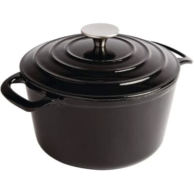 Olla de hierro fundido redonda Vogue - 3,2L - Para Todas las Hornillas Olla de hierro fundido redonda Vogue - 3,2L - Para Todas las Hornillas