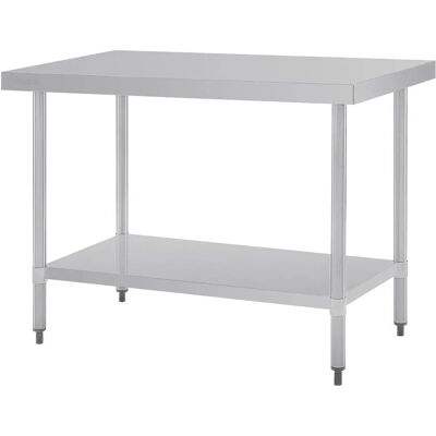 Table de travail Vogue en Inox 120x70cm - Table de cuisine - Publicité Table de travail Vogue en Inox 120x70cm - Table de cuisine - Publicité