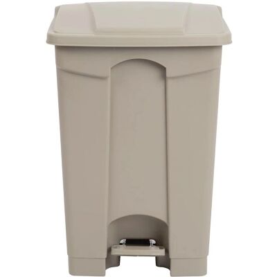 Poubelle à pédale beige Jantex - 45L - Contenant à déchets alimentaires - Publicité Poubelle à pédale beige Jantex - 45L - Contenant à déchets alimentaires - Publicité