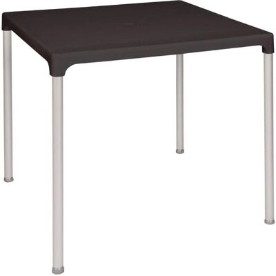 Bolero Weatherproof Square Table with Aluminum Legs - Table Bolero Weatherproof Square Table with Aluminum Legs - Table
