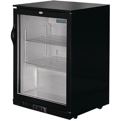 Polar Back Bar Cooler - 138L, Hinged Door, Black - Back Bar Cooler Polar Back Bar Cooler - 138L, Hinged Door, Black - Back Bar Cooler