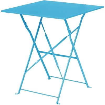 Table de terrasse carrée en acier Bolero - 60cm - Pliable, Résistante aux UV Table de terrasse carrée en acier Bolero - 60cm - Pliable, Résistante aux UV