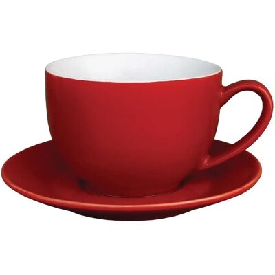 Olympia Tasse Cappuccino Rouge 340ml - Mug à café - Publicité Olympia Tasse Cappuccino Rouge 340ml - Mug à café - Publicité