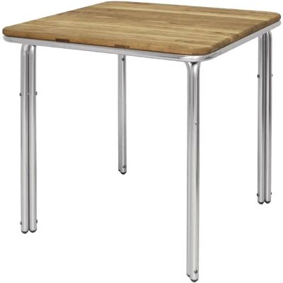 Bolero Square Ash Wood Table - Durable, Indoor/Outdoor, Easy Assembly Bolero Square Ash Wood Table - Durable, Indoor/Outdoor, Easy Assembly