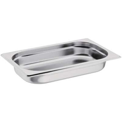 VOGUE Contenedor de comida de acero inoxidable GN 1/4 - Contenedor de alimentos VOGUE Contenedor de comida de acero inoxidable GN 1/4 - Contenedor de alimentos