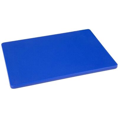 Hygiplas Modèle L 305 x P 229 mm Planche à découper bleue - Publicité Hygiplas Modèle L 305 x P 229 mm Planche à découper bleue - Publicité