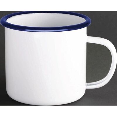 Mugs émaillés Olympia 6 pcs - Set rétro en céramique - Publicité Mugs émaillés Olympia 6 pcs - Set rétro en céramique - Publicité
