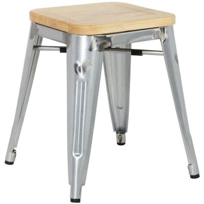 Tabouret Bolero en Acier - Assise en Frêne - Usage Intérieur Tabouret Bolero en Acier - Assise en Frêne - Usage Intérieur