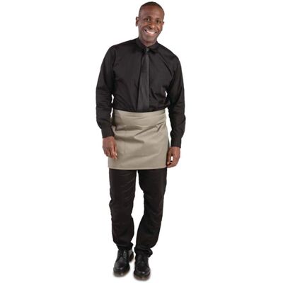 Whites Chefs Clothing Olive Green Polycotton Chef Apron - 750x373mm Whites Chefs Clothing Olive Green Polycotton Chef Apron - 750x373mm