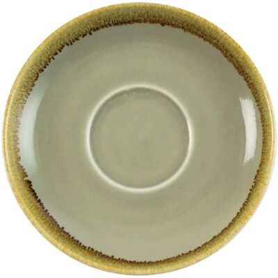 Soucoupe Couleur Mousse Olympia Kiln - Lot de 6 - Porcelaine 160mm Soucoupe Couleur Mousse Olympia Kiln - Lot de 6 - Porcelaine 160mm