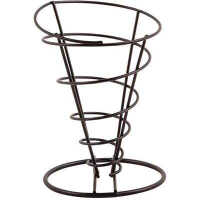 Olympia Support Conical Black for Fries - Fry Holder Olympia Support Conical Black for Fries - Fry Holder