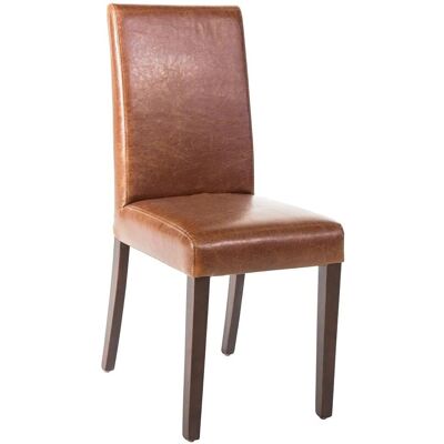Chaise de salle à manger vintage en simili cuir Bolero - Lot de 2 Chaise de salle à manger vintage en simili cuir Bolero - Lot de 2