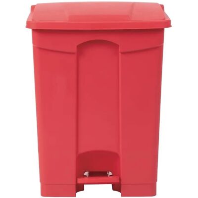 Jantex Poubelle de Cuisine à Pédale Rouge - 65 L Jantex Poubelle de Cuisine à Pédale Rouge - 65 L