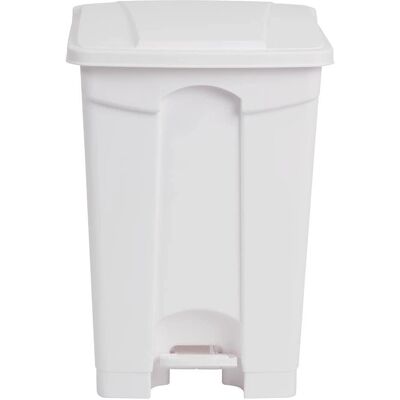 Poubelle à pédale blanche Jantex 45L - Publicité Poubelle à pédale blanche Jantex 45L - Publicité