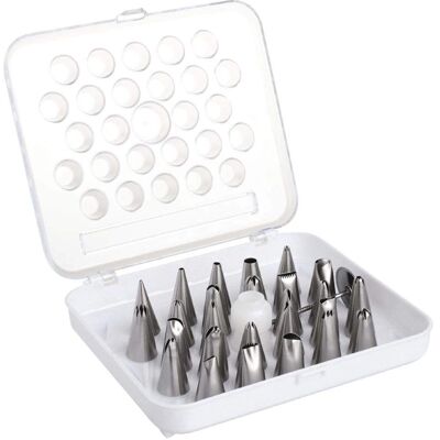 Vogue Set di 26 beccucci in acciaio inox Vogue Set di 26 beccucci in acciaio inox