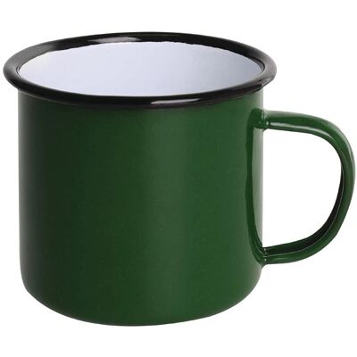 Olympia Grön Svart Emaljerad Stålmugg 350ml - 6-pack Olympia Grön Svart Emaljerad Stålmugg 350ml - 6-pack