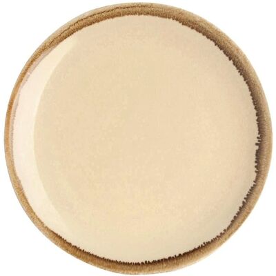 Assiette Sable Olympia 230mm - Lot de 6 - Porcelaine - Publicité Assiette Sable Olympia 230mm - Lot de 6 - Porcelaine - Publicité