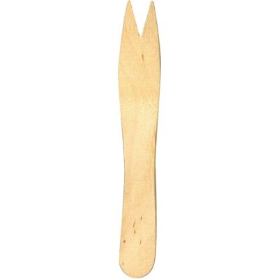 Couverts en Bois Fiesta - 95mm Biodégradables - Lot de 1000 - Publicité Couverts en Bois Fiesta - 95mm Biodégradables - Lot de 1000 - Publicité