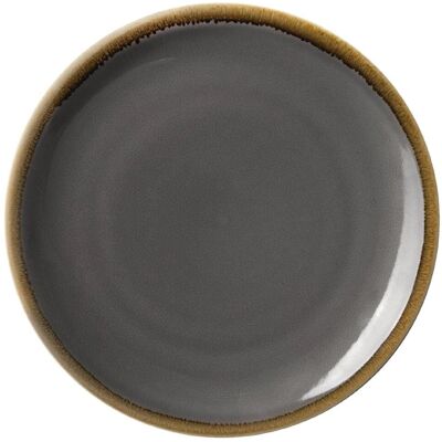 Olympia Kiln Assiette Ronde Grise - 230 mm - Lot de 4 Olympia Kiln Assiette Ronde Grise - 230 mm - Lot de 4