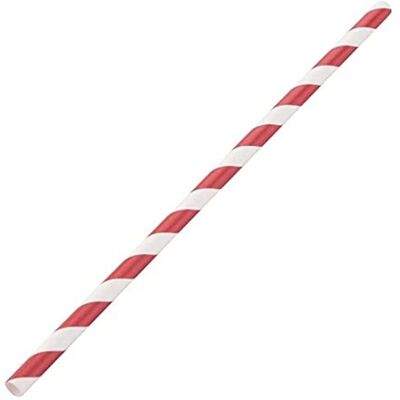 Biologiskt nedbrytbara papirrör Fiesta Green - Röd & vit - 210mm - Pack av 250 Biologiskt nedbrytbara papirrör Fiesta Green - Röd & vit - 210mm - Pack av 250