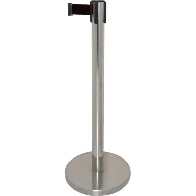 Bolero Barrière en Acier Inoxydable avec Sangle Noire - 3m Bolero Barrière en Acier Inoxydable avec Sangle Noire - 3m