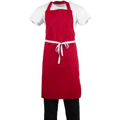 Whites Chefs Clothing Delantal Rojo de Poliéster Algodón - Delantal de Cocina Whites Chefs Clothing Delantal Rojo de Poliéster Algodón - Delantal de Cocina