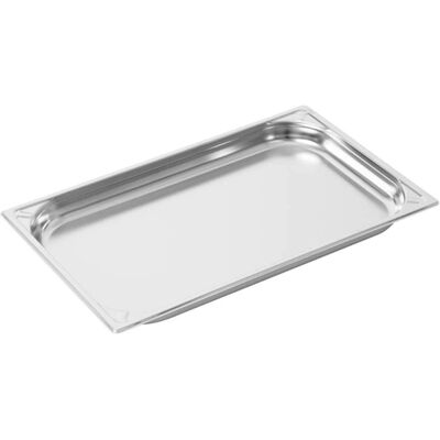 Recipiente de acero inoxidable Vogue GN 1/1 - Esquinas reforzadas Recipiente de acero inoxidable Vogue GN 1/1 - Esquinas reforzadas