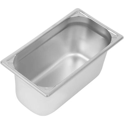 Vogue Contenedor de Almacenamiento de Acero Inoxidable GN 1/3 - Duradero, 5.7 L Vogue Contenedor de Almacenamiento de Acero Inoxidable GN 1/3 - Duradero, 5.7 L