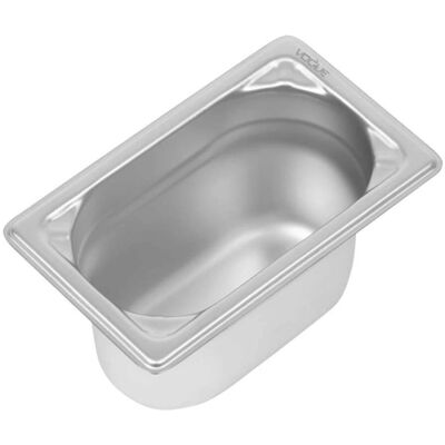 Contenitore in acciaio inox Vogue GN 1/9 - 890ml, Lavabile in lavastoviglie Contenitore in acciaio inox Vogue GN 1/9 - 890ml, Lavabile in lavastoviglie