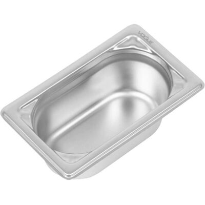 Contenitore in acciaio inox Vogue GN 1/9 - Angoli rinforzati Contenitore in acciaio inox Vogue GN 1/9 - Angoli rinforzati