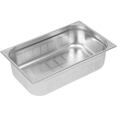 Contenedor de alimentos perforado de acero inoxidable Vogue GN 1/1 - 20L Contenedor de alimentos perforado de acero inoxidable Vogue GN 1/1 - 20L
