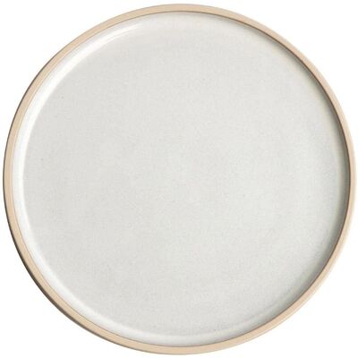 Piatto da Cena Rotondo Bianca Olympia Canvas 18cm Piatto da Cena Rotondo Bianca Olympia Canvas 18cm