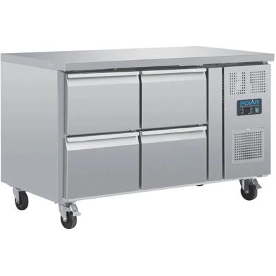 Polar U-Series Four Drawer Gastronorm Counter Fridge Polar U-Series Four Drawer Gastronorm Counter Fridge