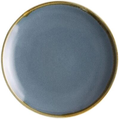 Ensemble d'Assiettes Ronde Ocean d'Olympia - Charme rustique, Finition brillante, Bord peint à la main - Publicité Ensemble d'Assiettes Ronde Ocean d'Olympia - Charme rustique, Finition brillante, Bord peint à la main - Publicité