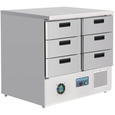 Bancone refrigerato G-Series Polar con 6 cassetti - Refrigeratore Bancone refrigerato G-Series Polar con 6 cassetti - Refrigeratore