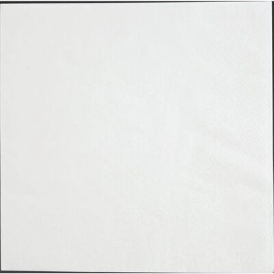 Serviettes en papier blanches recyclables Fiesta 330mm Lot de 2000 - Publicité Serviettes en papier blanches recyclables Fiesta 330mm Lot de 2000 - Publicité